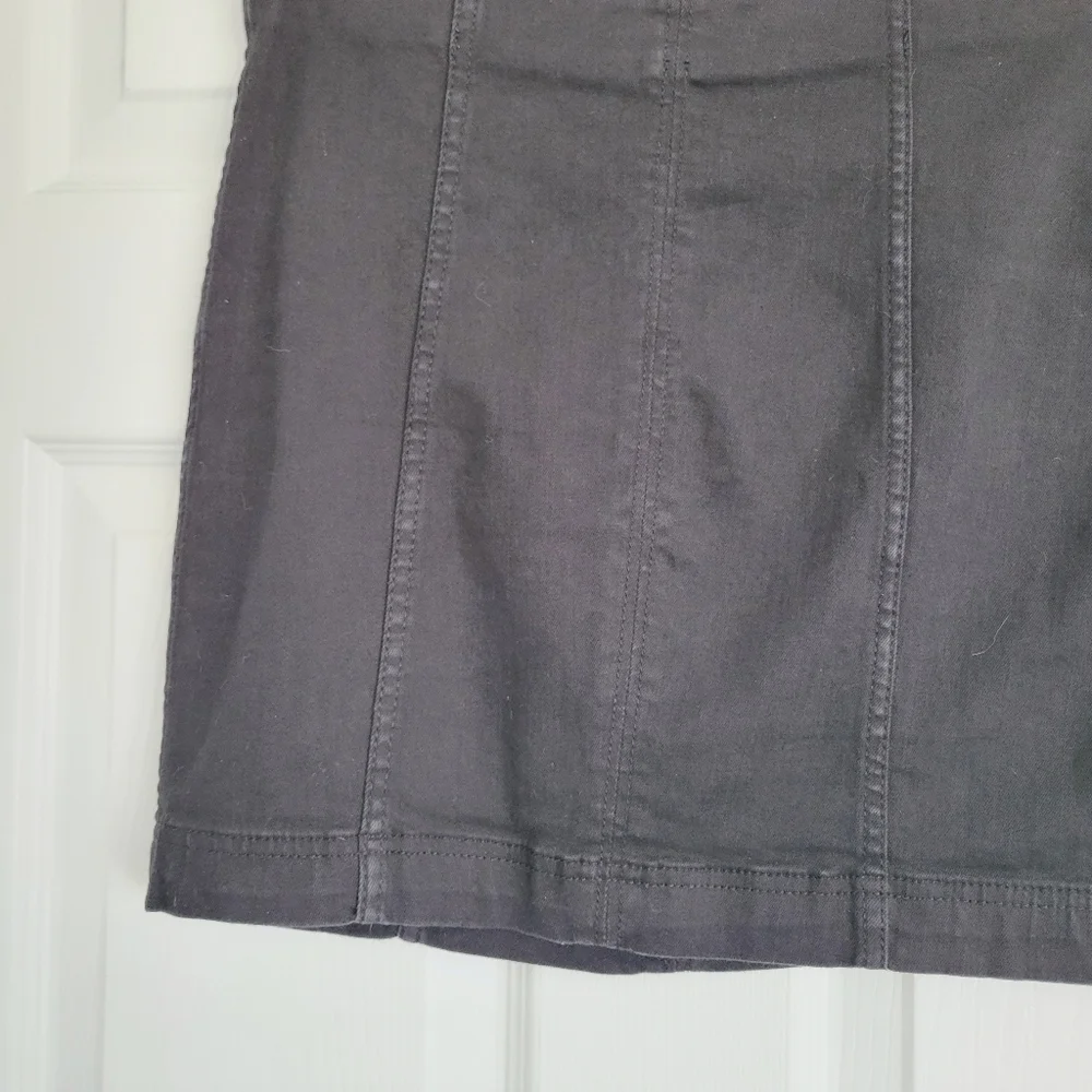 Free People Black Modern Femme Denim Mini Skirt‎